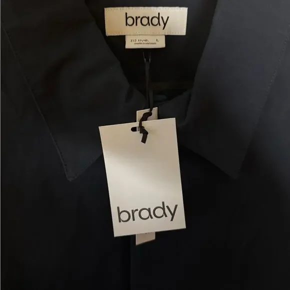 Brady Jacket Mens Tunnel Trench Coat - Sapphire Blue Size L - Picture 9 of 9